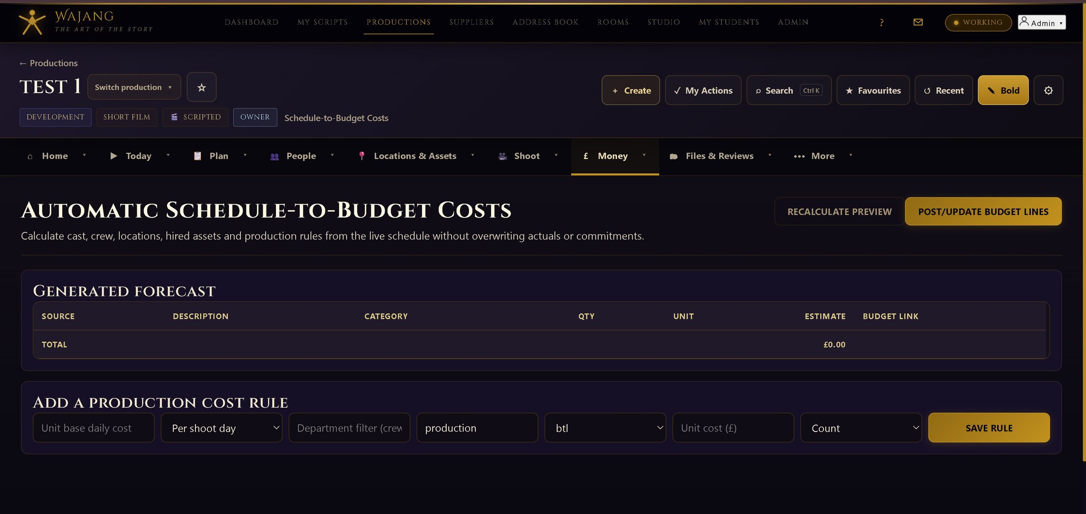 Budgeting & Cashflow