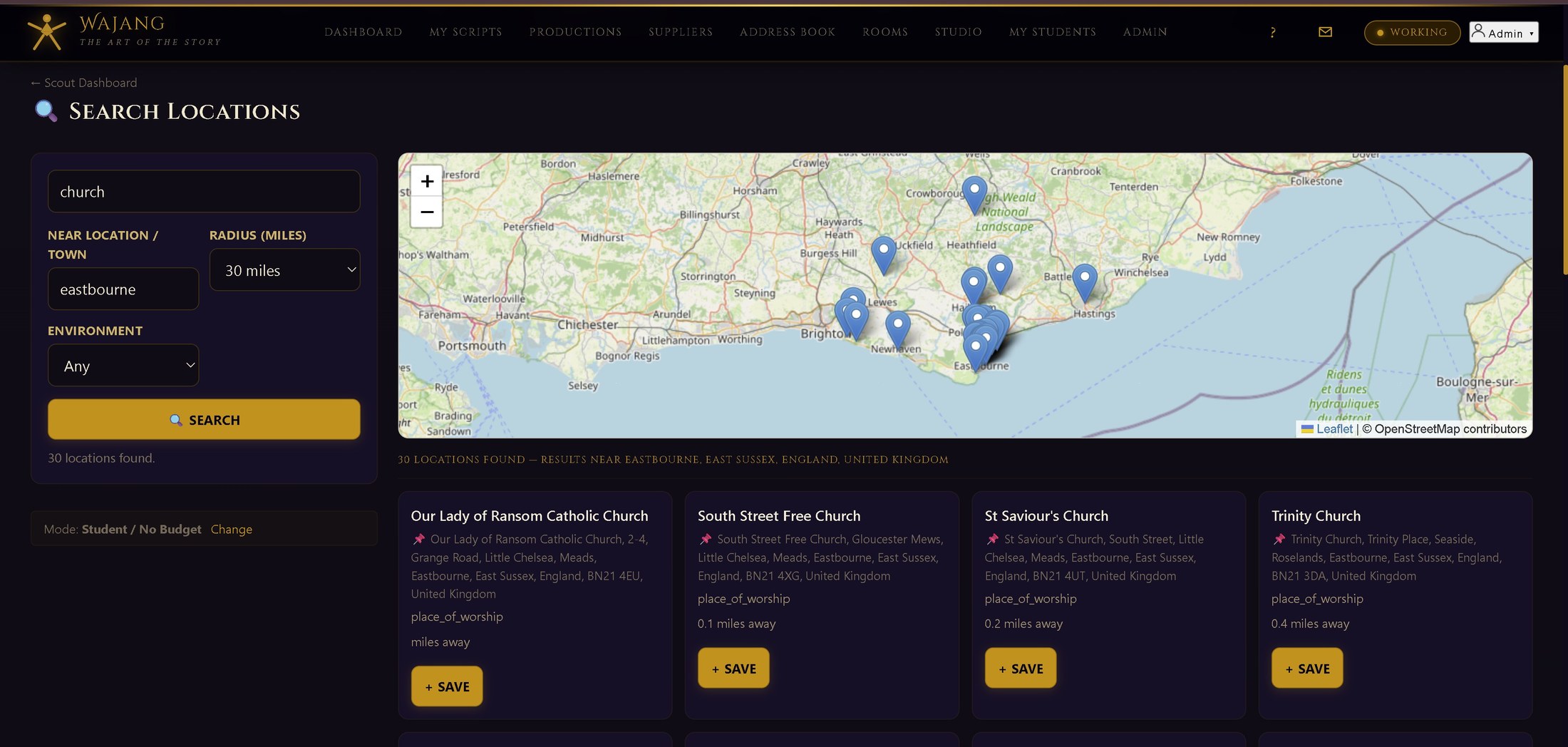 Locations & Scout